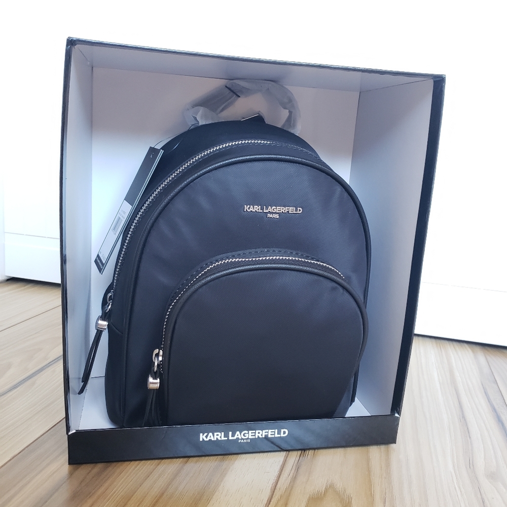 KARL LAGERFELD PARIS CARA Mini Nylon Backpack